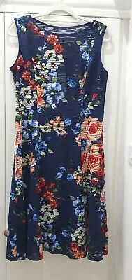 RONNI NICOLE 2 Layer Floral Print Sleeveless Dress Brand New Tags QVC • £10