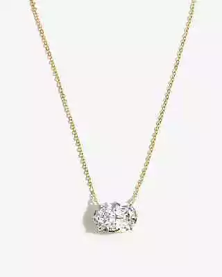 NIB Melinda Maria HELLO GORGEOUS Gold Solitaire Diamond Necklace • $68