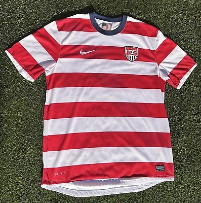 £90 • Buy USA 2012 2014 Home Nike Soccer Jersey Size L Shirt Football National Team Rare