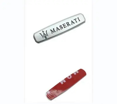 2 X For Maserati Logo Emblems Front Seat Tuning Badges Metal#011 • $9.99