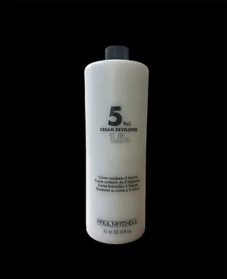 Paul Mitchell 5 Volume Cream Developer 1.5 % - 33.8 Oz 1 Liter  Authentic • $15