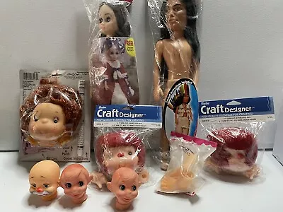 Lot Of  9- Craft Designer-fibre Craft Lot-doll Parts Collectibles • £17.78