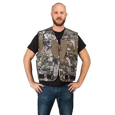 Mossy Oak Hunting Utility Cargo Travel Vest With Pockets Engineers Photographers • $52.90