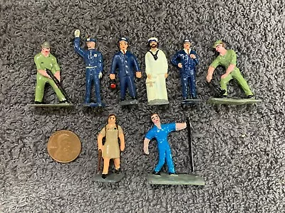 Metal Figures Lot Of 8 Working Men People Train Conductors Model Train Scenery • $19.99