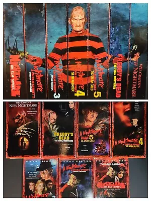 Vtg A Nightmare On Elm Street 1999 VHS Tape 1-7 Box Set Y2K Era Horror Untested • $84.99