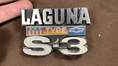 Chevrolet Type Laguna S3 Emblem Metal Badge Vintage Ornament Nameplate 345361 • $29.95