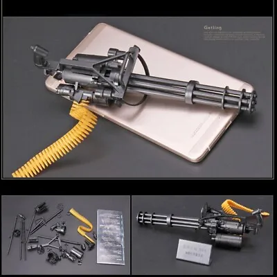 1/6 Scale M134 Gatling Machine Gun Weapon Military For 12  Action Figure Soldier • £6.95