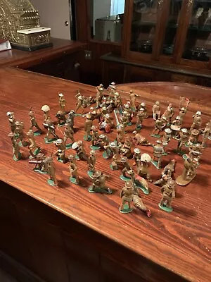 Vintage WW1 Lot Of 66 Lead Toy Soldiers. • $45.55