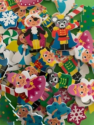 Christmas Foam Stickers Kids Craft Card Embellishments. Nativity Santa/Snowmen • £2.50