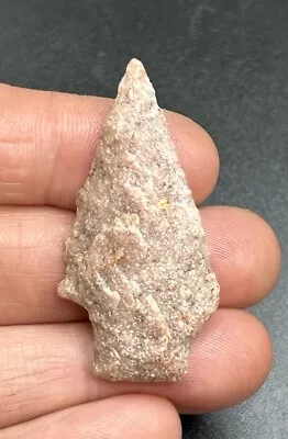 BEAUTIFUL PINK QUARTZITE SPEAR- PA INDIAN ARTIFACT- NY Arrowhead CALVERT CO MD • $8.99