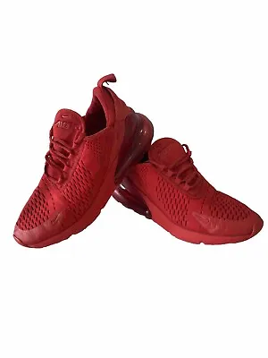 Nike Air Max 270 GS University Red US 7 Youth UK 6 EUR 40 25cm Runners Sneakers • $79.99