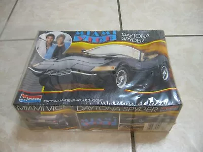 1984 Vintage Monogram Miami Vice Daytona Spyder 1/24 Car Model Sealed In The Box • $20