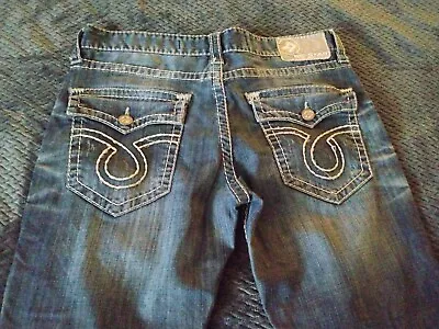 Big Star Jeans 33x30 Blue Denim Orion Bootcut Vintage Collection Western Read • $23