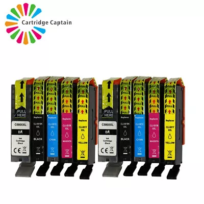 LOT Ink Cartridge For Canon PGI580 CLI581 Pixma TS915 TR7550 TS6250 TS6251 TS705 • £11.76