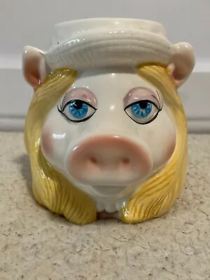 Vintage Sigma Miss Piggy Ceramic Mug Cup Jim Henson Muppet Taste Setter 14 Oz.  • $5.46