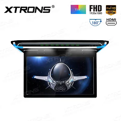 15.6  Full HD Car Roof Mounted Overhead Flip Down Monitor Game No-DVD HDMI 1080P • £199.99