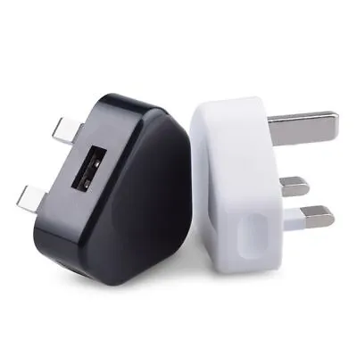 Home Office 1 Port USB 5V 1A Power Adapter Wall Charger UK Plug USB Charger • £3.69