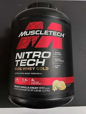 MuscleTech Nitro Tech 100% Whey Gold Protein Powder 5 Lbs French Vanilla Cream • $74.99