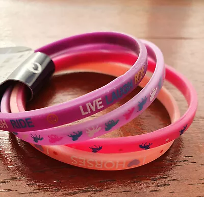 Depesche Miss Melody Friendship Bracelets Silicone Bands Hair Bands Accessories • £2.75