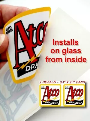 ATCO DRAGWAY • Class Winner Sticker • Inside Mount • Atco NJ Drag Racing • Decal • $5