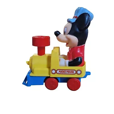 1980s Mickey Mouse Windup Train Engine Disney • $12