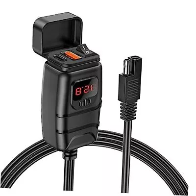  Motorcycle Phone Charger 6.4A Dual USB Quick Charge 3.0 Type C PD Motorcycle  • $28.60