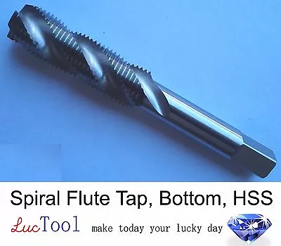 5/16-18 UNC Spiral Flute Tap Bottom GH3 Limit 2 Flute HSS Uncoated Bright Thread • $10.49