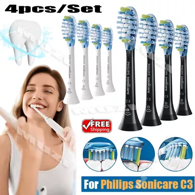 4Pack -Philips Sonicare C3 Optimal Premium Plaque Brush Head -Sonic Toothbrushes • $17.88