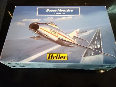 Classic Heller 1/100th Scale Dassault Super Mystere Model Kit. BNIB.    • £8