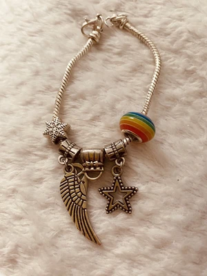 $24.52 • Buy Silver Charm Bracelet With Charms