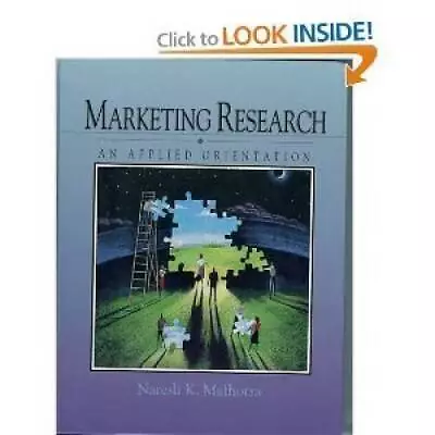 Marketing Research: An Applied Orientation - Hardcover - GOOD • $6.18