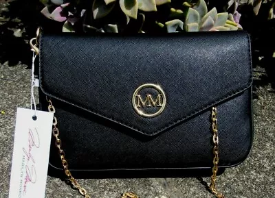 Marilyn Monroe Black Crossbody Wallet Purse Clutch W/ Chain • $11.99