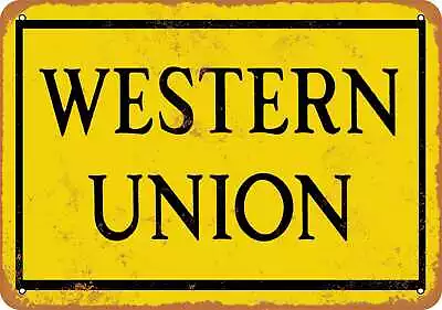 Metal Sign - Western Union -- Vintage Look • $18.66