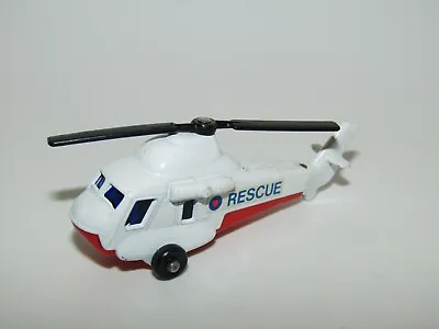 Matchbox Superfast No 75 Helicopter Blue Glass Near Mint UB • $12