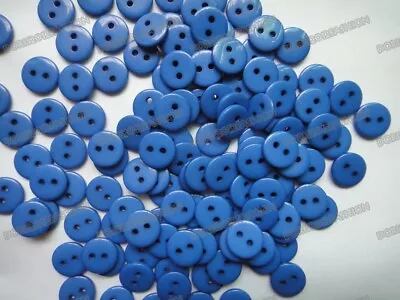 11mm 100pcs 2-Holes Round Resin Sewing Clothes Buttons Diy Toy Craft Scrapbook • $0.99