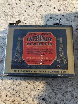 Eveready 4 1/2 Volts Radio “C” Battery Tube Radio Battery • $23.99