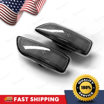 $14.45 • Buy 1 Pair For 2001-09 VOLVO S60 S80 V70 XC70 XC90 Black Side Marker Light Shell US