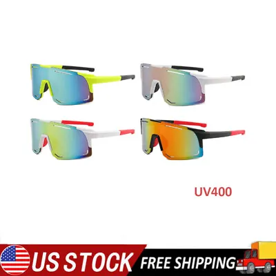 Cycling Sunglasses Sports MTB Bike Glasses UV400 Bicycle Eyewear Breathable • $10.64