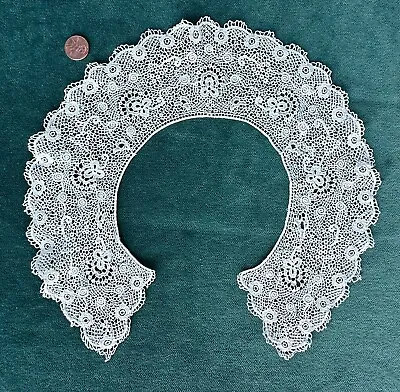 Machine Irish Crochet Lace Collar Vintage • $12