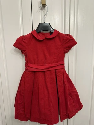 £8.99 • Buy Girls Polo Ralph Lauren Red Corduroy Dress Size 3 Years