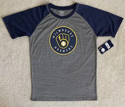 MLB Milwaukee Brewers Boys' Raglan T-Shirt Size XL (16/18) • $15.99
