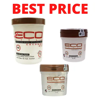 Eco Styler Coconut Oil Styling Gel 8oz16oz32oz + Free Track Delivery • £6.95