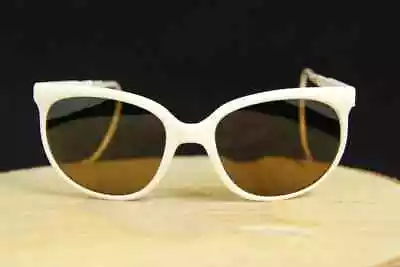 Vintage Vuarnet 002 White Cable Hook Sunglasses PX2000 Mineral Brown Lens • $103.20