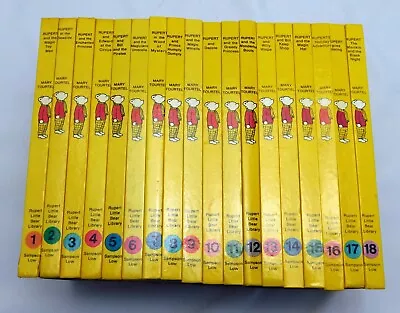 1-18 Books Full Set Rupert Little Bear Library By Mary Tourtel - VGC • £19.99