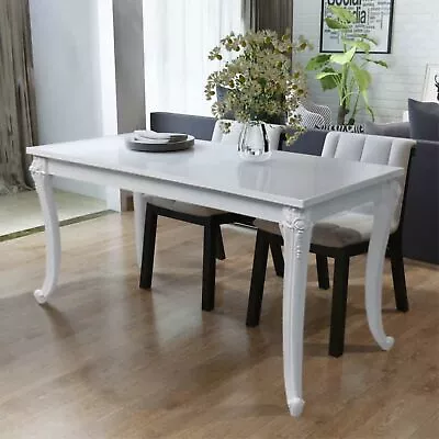 VidaXL Dining Table 45.7 X26 X30  High Gloss White • $225.93