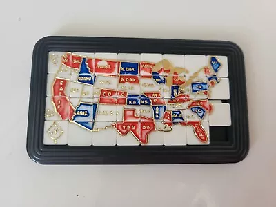 Vintage Slide Puzzle United States Map 5  X 3  America American Pocket Puzzle  • $15