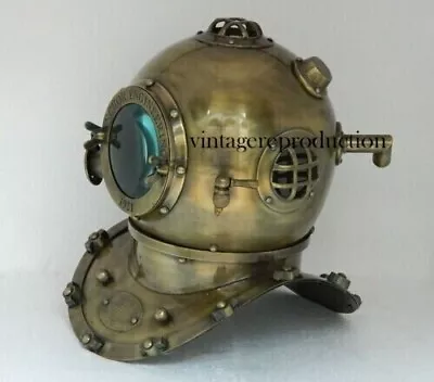 Boston Brass Antique Scuba Deep Diving Helmet Mark V US Navy Divers Vintage • $207