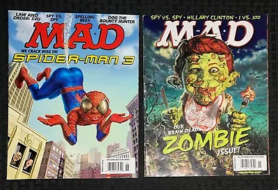 2007 MAD Magazine #478  & 483 Spider-Man 3 / Zombie Issue FN+/VG LOT Of 2 • $20.25