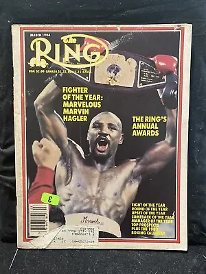 $9.99 • Buy Ring Boxing Magazine March 1984 FIGHTER OF THE YEAR MARVELOUS MARVIN HAGLER