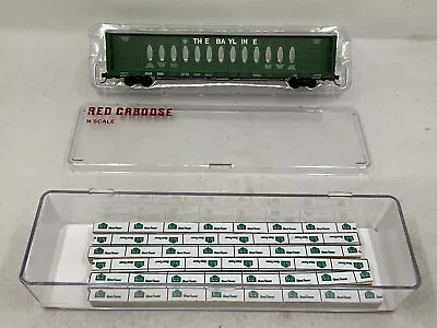 Red Caboose N Scale A&SAB The Bayline Centerbeam Car With Loads Item #RN-16627-8 • $49.99